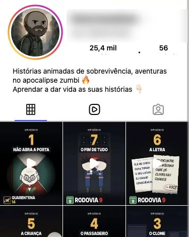 Perfil de página no formato Claude
