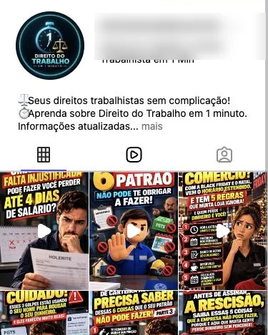 Perfil de página no formato Claude