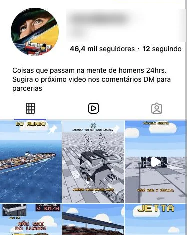 Perfil de página no formato Claude