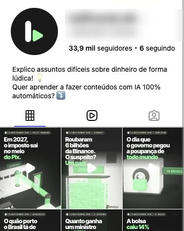 Perfil de página no formato Claude