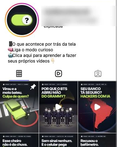 Perfil de página no formato Claude
